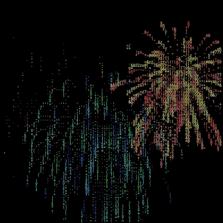 fireworks on terminal