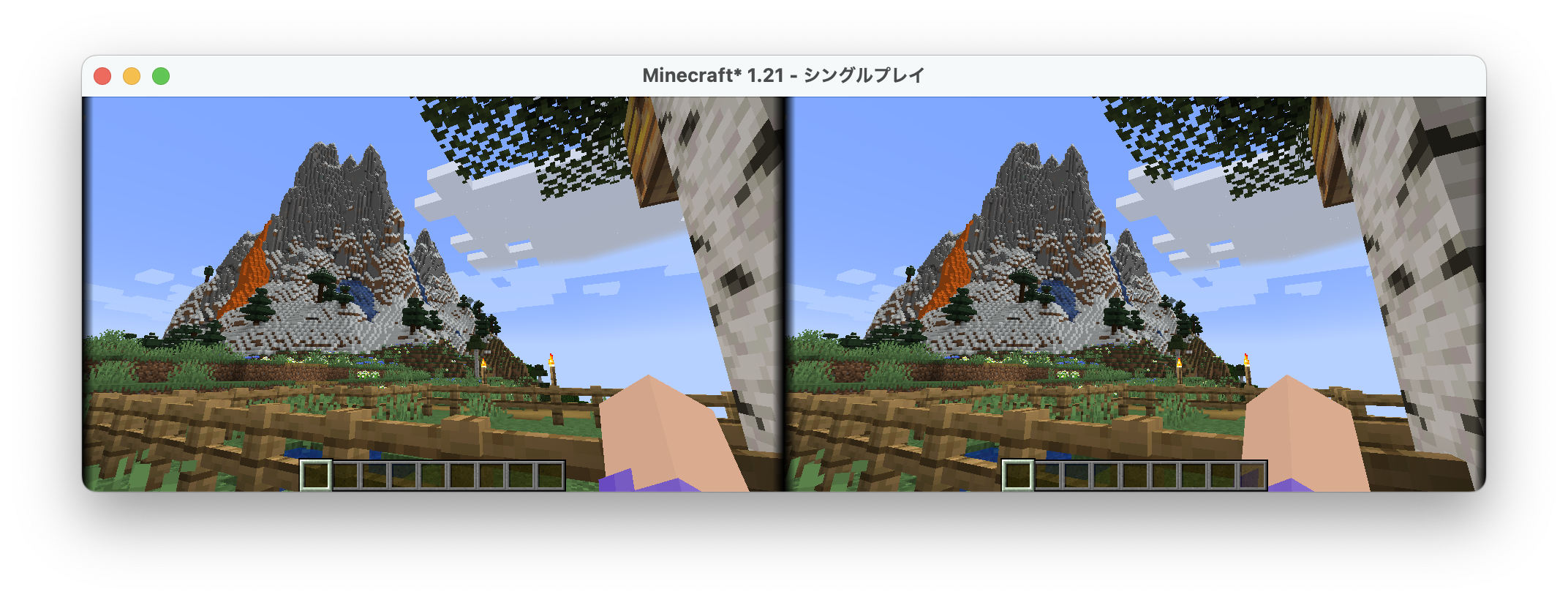 Minecraft Stereopsis
