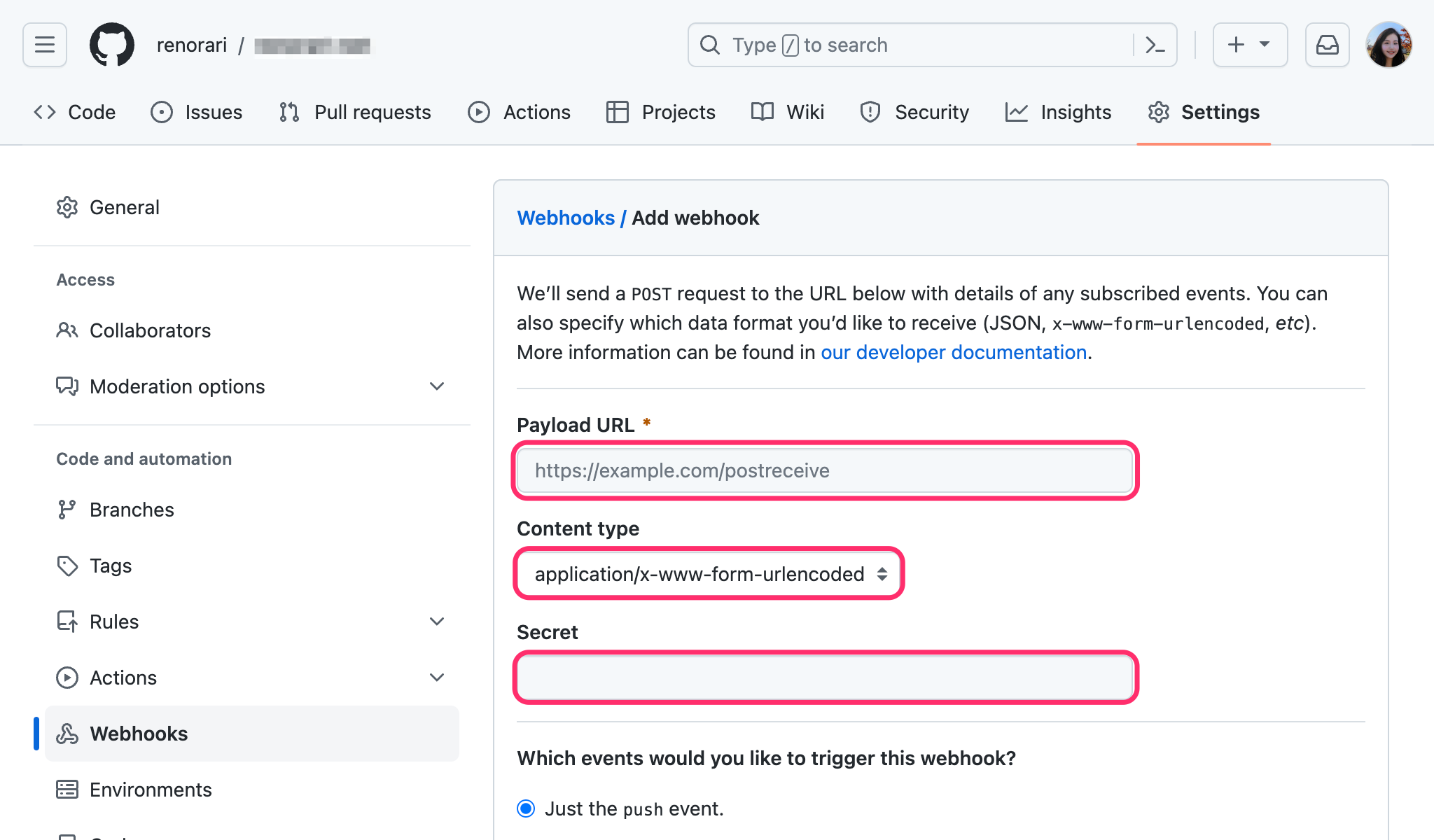 Add webhook